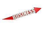 Red business arrow