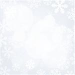 Abstract silver christmas background with snowflakes