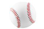 new ball for the game of baseball on a white background