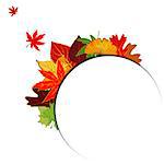 Thanksgiving Colorful Autumn Leaf Background