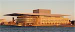 Copenhagen Opera House in golden sunset light