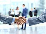 Business handshake and business people