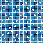 Vector colorful geometric background, water wave theme abstract pattern.