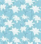 Vector illustration of Seamless floral pattern background