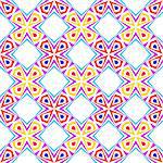 Seamless pattern - simple bright geometrical ornament. Vector illustration