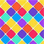 Bright seamless background with squares. Vector illustration.