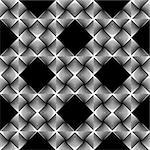 Design seamless diamond grid pattern. Abstract geometric monochrome background. Speckled texture. Vector art