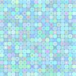 Abstract mosaic background of colored squares with rounded corners for design. blue pastel range. Vector.