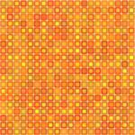 Abstract mosaic background of colored squares with rounded corners for design. orange gamma. Vector.