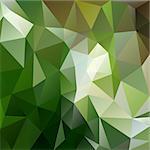 vector background with irregular tessellations pattern - triangular design in green forest colors