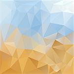 vector background with irregular tessellations pattern - triangular design in sky and desert colors
