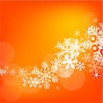 Abstract christmas background with snowflakes and copy space