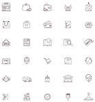 Set of the shopping related icons