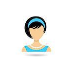Icon of woman for web design vector illustration