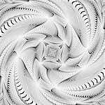 Design monochrome swirl movement illusion background. Abstract striped distortion geometric backdrop. Vector-art illustration