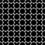 Design seamless monochrome decorative pattern. Abstract grid background. Vector art