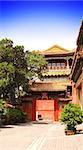 Courtyard on the female part of the palace in Forbidden City, Beijing, China