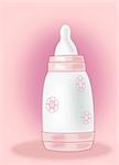 A nap bottle on a pink background