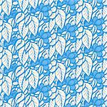 Seamless pattern with flowers and leaves. Vector illustration.