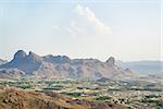 Image of landscape and mountains in Oman, near Misfah