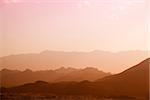 Image of sunset in mountains of Oman