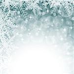 Christmas snowflakes on colorful background. Vector illustration.