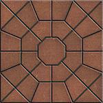 Brown Polygonal Paving Slabs. Seamless Tileable Texture.