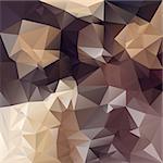 vector polygonal background with irregular tessellations pattern - triangular design in brown colors - chocolade