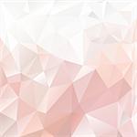 vector polygonal background with irregular tessellations pattern - triangular design pink colors - pastel