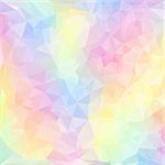 vector polygonal background with irregular tessellations pattern - triangular design in pastel colors - spring