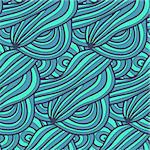 Abstract seamless pattern in doodle style. Vector illustration