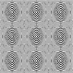 Design seamless monochrome convex lines background. Abstract stripe torsion background. Vector art