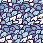 Seamless pattern -  flower background in doodle style. Vector illustration.