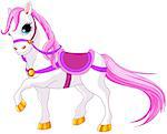 Very cute pink princess horse