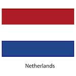 Flag  of the country  netherlands. Vector illustration.  Exact colors.