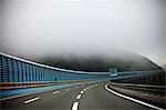 Motorway in fog