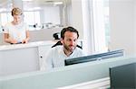 People working in office
