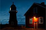 Lighthouse at dusk