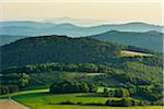 Mountain Landscape in Morning, Danzwiesen, Milseburg, Rhon Mountain Range, Hesse, Germany