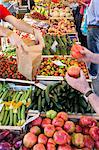 Market scene, Tuscany, Italy, Europe