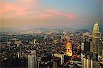 Kuala Lumpur skyline seen from KL Tower, Kuala Lumpur, Malaysia, Southeast Asia, Asia