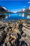 Ersfjordbotn at Ersfjorden, Island of Kvaloya, near Tromsoe, Troms, Northern Norway, Norway