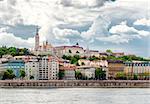 View of Buda, western part of Budapest with the St. Matthias church and Fishermen's Bastion. Hungary