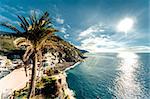 View of Vernazza seaside. Vernazza is a town in the province of La Spezia, Liguria, northwestern Italy.