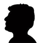 a man head silhouette