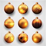 Christmas balls design, this illustration may be useful as designer work