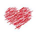 An image of a beautiful red heart