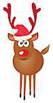 vector funny reindeer