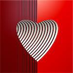 symbolic valentine heart, 3d render