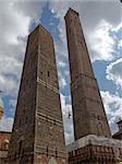 Two towers of Bologna, Emilia Romagna,  Italy